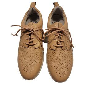 Earth Size 9 Womens Shoes Tan Leather Desire Flux Sneaker Shoes Comfort